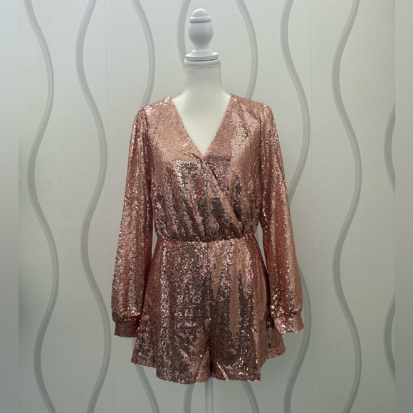 Pants - Rose Gold Star Of The Show Romper